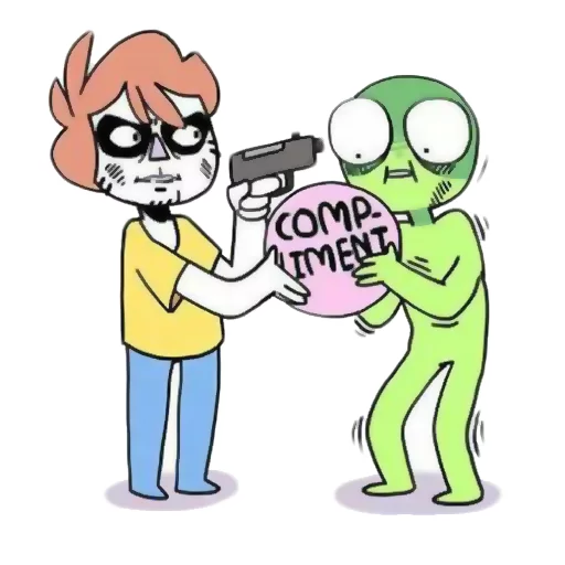 😚 Стикер «nobody draws» для Telegram