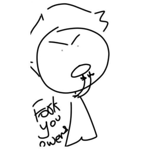 😡 Стикер «nobody draws» для Telegram