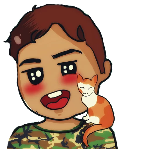 😺 Стикер «nobody draws» для Telegram
