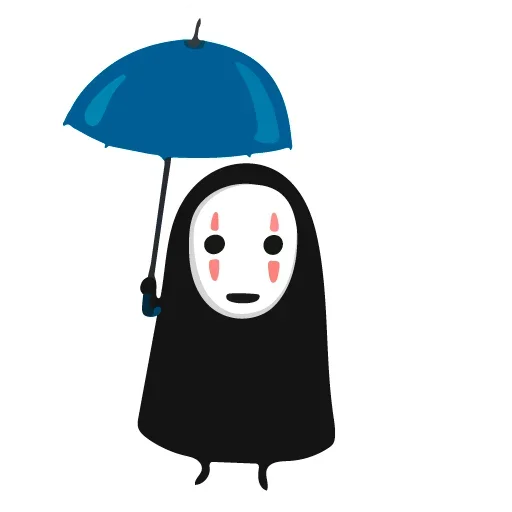 ⛱ Стикер «Kaonashi» для Telegram