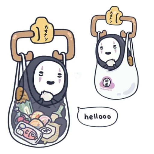 😃 Стикер «Kaonashi» для Telegram