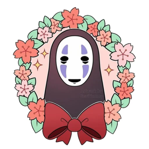 ❤️ Стикер «Kaonashi» для Telegram