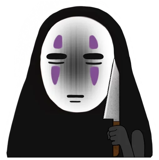 🔪 Стикер «Kaonashi» для Telegram