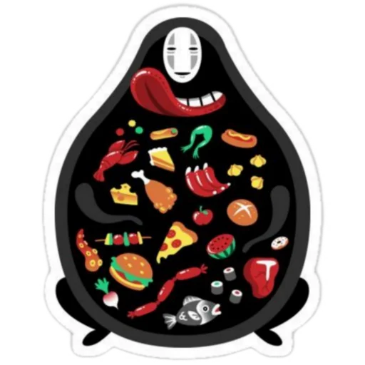 🍱 Стикер «Kaonashi» для Telegram