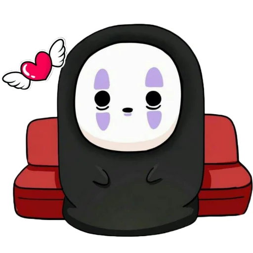 ❤️ Стикер «Kaonashi» для Telegram