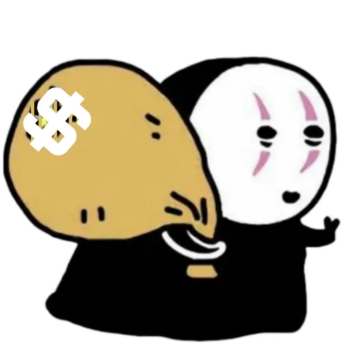🤑 Стикер «Kaonashi» для Telegram