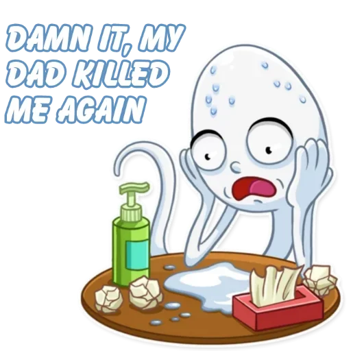 😨 Стикер «nofap120» для Telegram