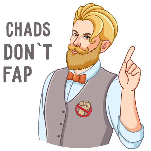 ☝️ Стикер «NoFap» для Telegram