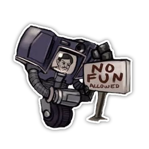 😡 Стикер «No Fun Allowed» для Telegram