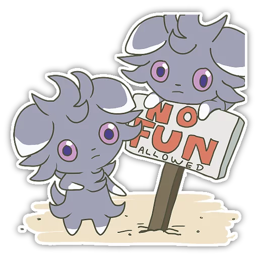 😡 Стикер «No Fun Allowed» для Telegram