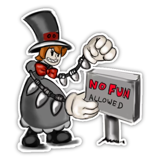 😡 Стикер «No Fun Allowed» для Telegram
