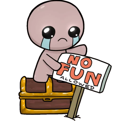 😭 Стикер «No Fun Allowed» для Telegram
