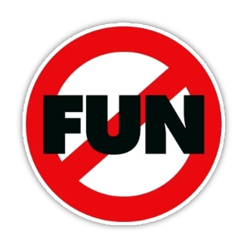 😡 Стикер «No Fun Allowed» для Telegram
