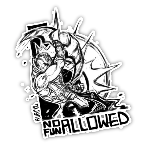 😡 Стикер «No Fun Allowed» для Telegram