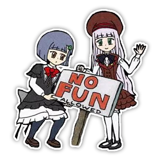 😡 Стикер «No Fun Allowed» для Telegram
