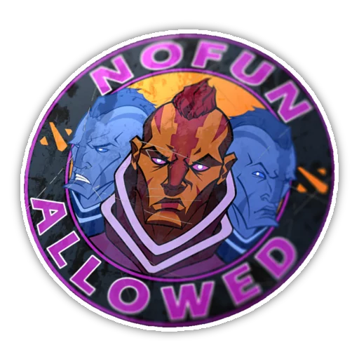 😡 Стикер «No Fun Allowed» для Telegram