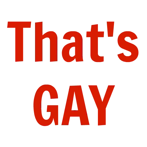🏳‍🌈 Стикер «No gays!» для Telegram