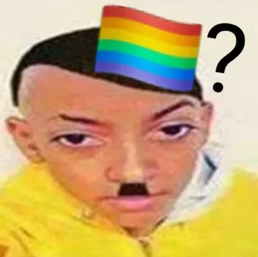 🏳️‍🌈 Стикер «No gays!» для Telegram