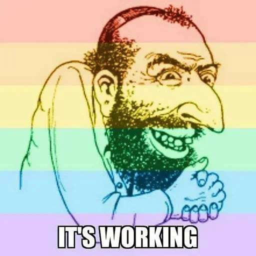 🏳‍🌈 Стикер «No gays!» для Telegram