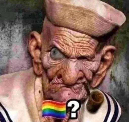 🏳️‍🌈 Стикер «No gays!» для Telegram