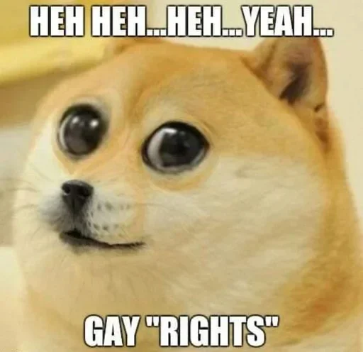 🏳‍🌈 Стикер «No gays!» для Telegram
