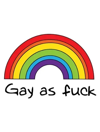 🏳‍🌈 Стикер «No gays!» для Telegram