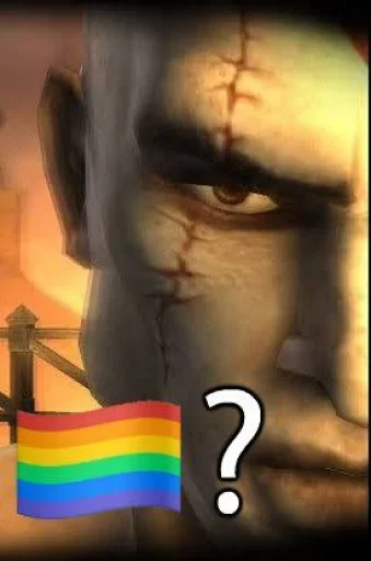 🏳️‍🌈 Стикер «No gays!» для Telegram
