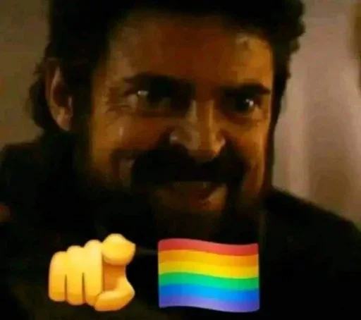 🏳️‍🌈 Стикер «No gays!» для Telegram