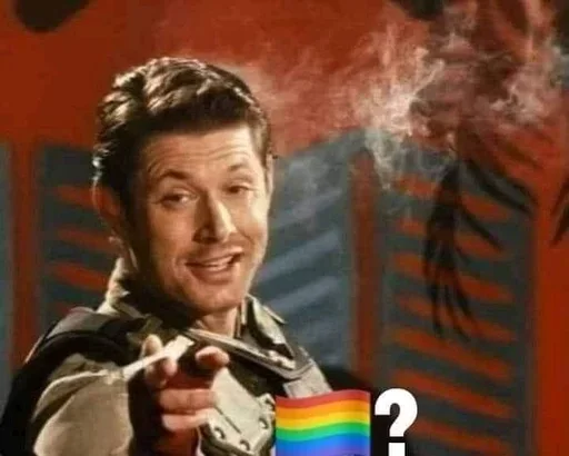 🏳️‍🌈 Стикер «No gays!» для Telegram