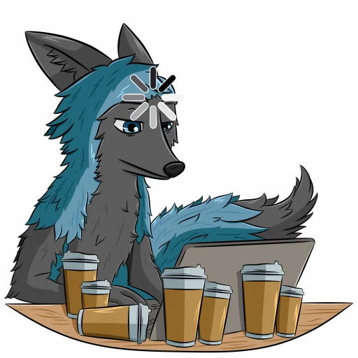 ☕ Стикер «Noggy Fox» для Telegram