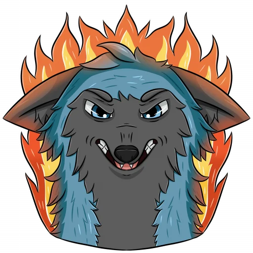 😡 Стикер «Noggy Fox» для Telegram