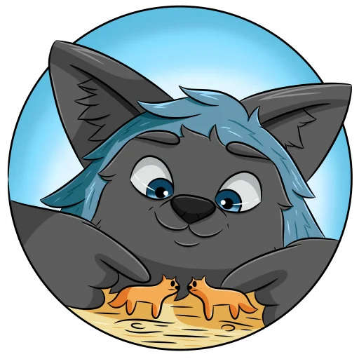 🐶 Стикер «Noggy Fox» для Telegram