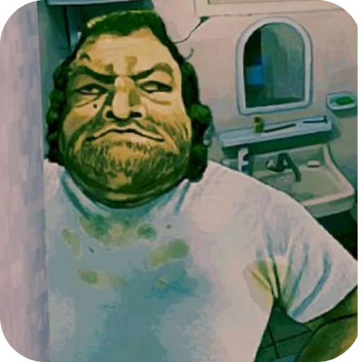 🪑 Стикер «No im not a human» для Telegram