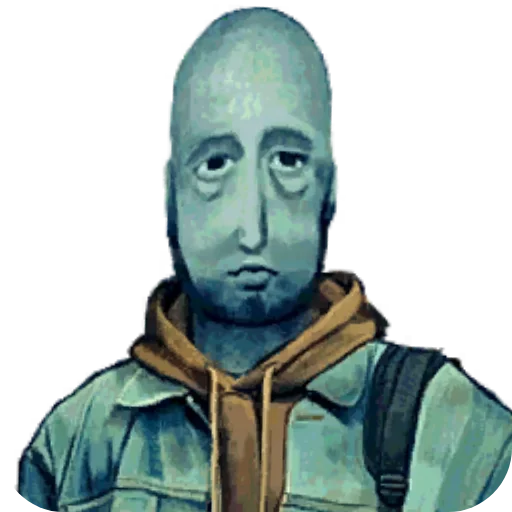 🧥 Стикер «No im not a human» для Telegram