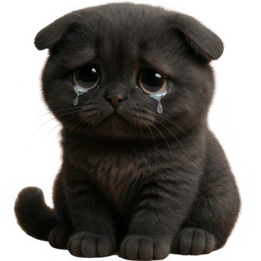 😭 Стикер «Котик Нонг Дум» для Telegram