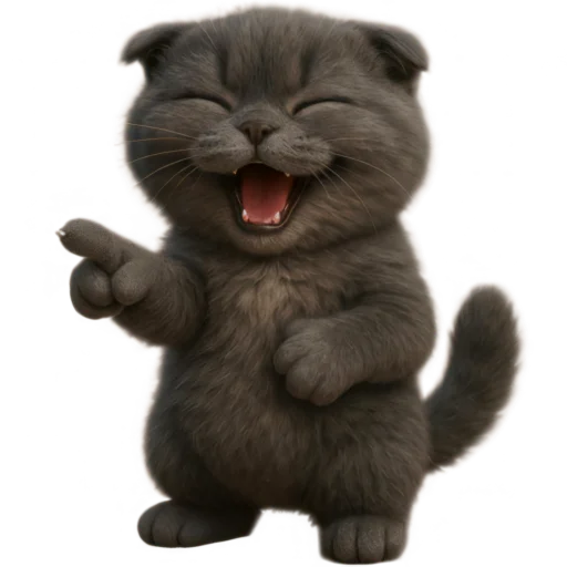 🤣 Стикер «Котик Нонг Дум» для Telegram