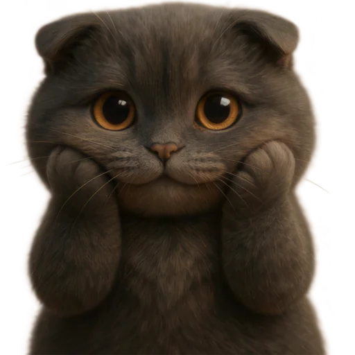 ☺️ Стикер «Котик Нонг Дум» для Telegram