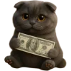 🤑 Эмодзи «Котик Нонг Дум» для Telegram