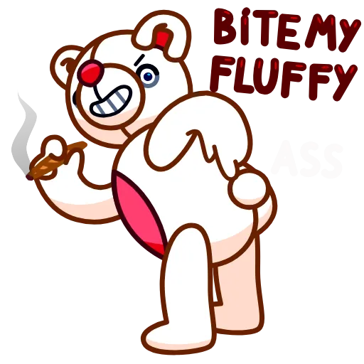 🍑 Эмодзи «Nonromantic Bear» для Telegram