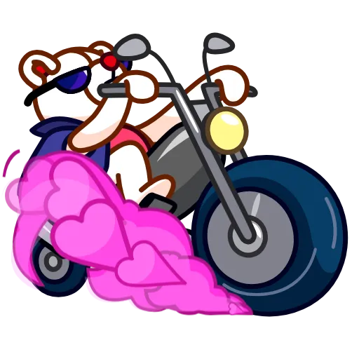 🏍 Эмодзи «Nonromantic Bear» для Telegram