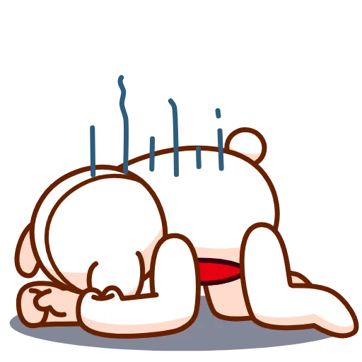 😔 Эмодзи «Nonromantic Bear» для Telegram