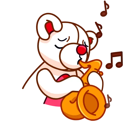 🎶 Эмодзи «Nonromantic Bear» для Telegram