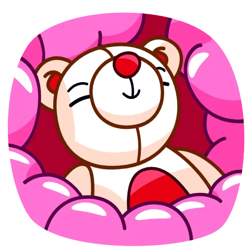 🥰 Эмодзи «Nonromantic Bear» для Telegram