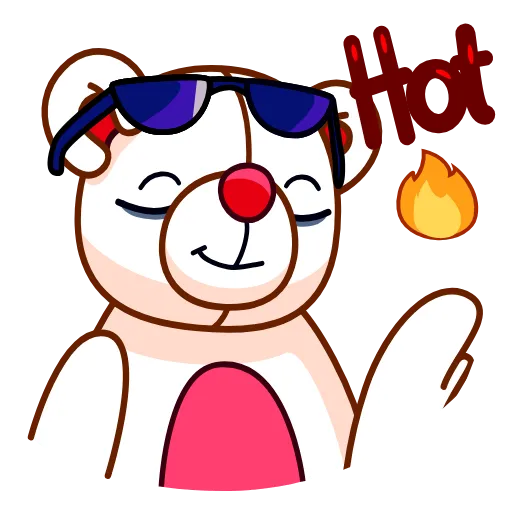 🥵 Эмодзи «Nonromantic Bear» для Telegram