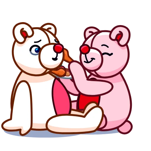 🌭 Эмодзи «Nonromantic Bear» для Telegram