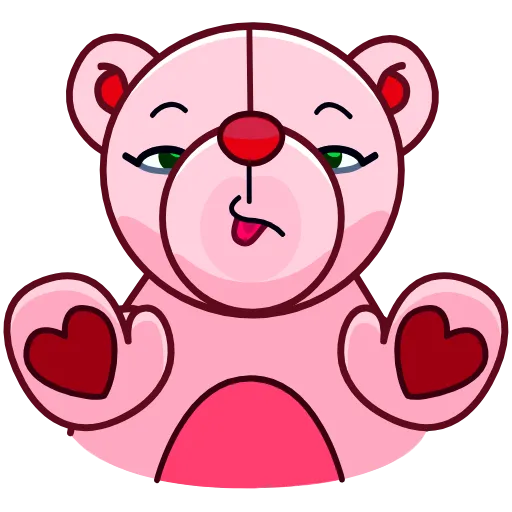 😋 Эмодзи «Nonromantic Bear» для Telegram