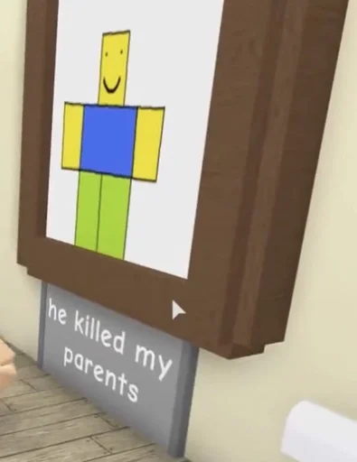 👫 Стикер «roblox noob» для Telegram