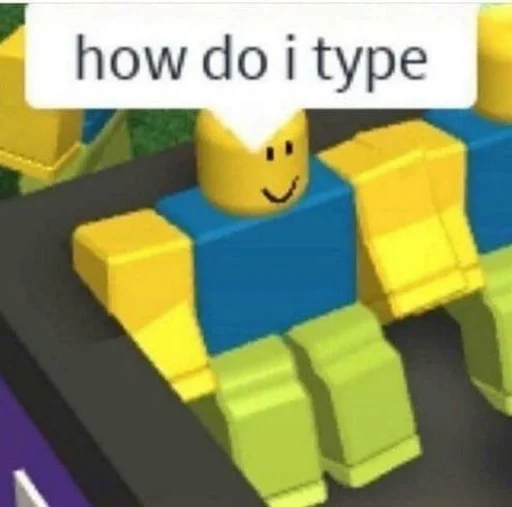 🤨 Стикер «roblox noob» для Telegram