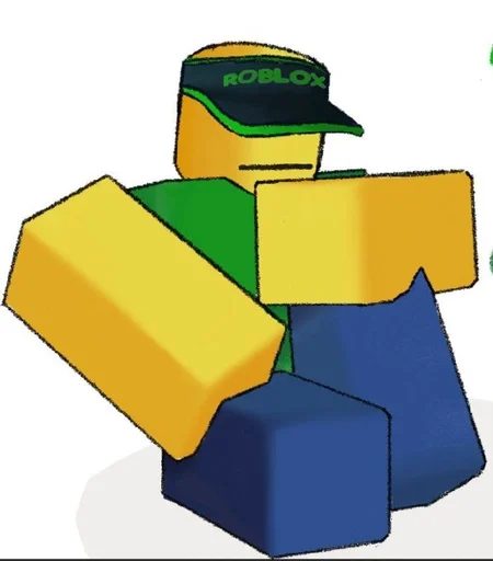 😶 Стикер «roblox noob» для Telegram