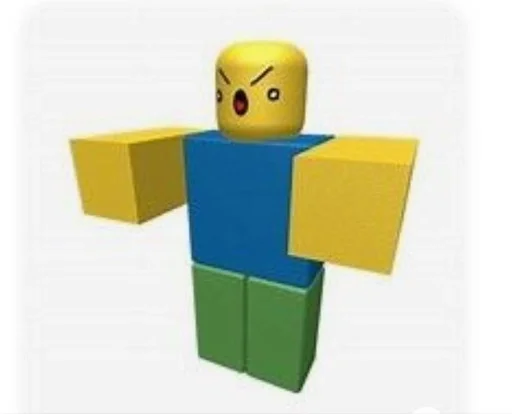 😠 Стикер «roblox noob» для Telegram